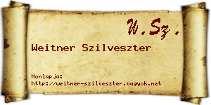 Weitner Szilveszter névjegykártya